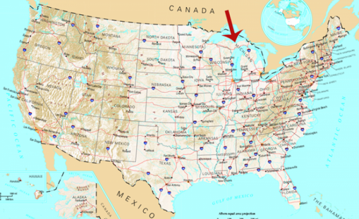 來源: http://imgarcade.com/1/lake-michigan-map/